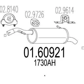 Глушник MTS 01.60921