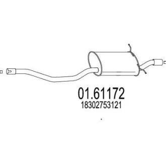 Глушник MTS 01.61172