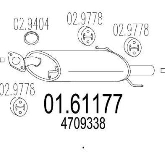 Глушник MTS 0161177