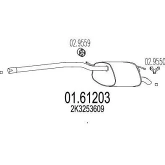 Глушник MTS 01.61203