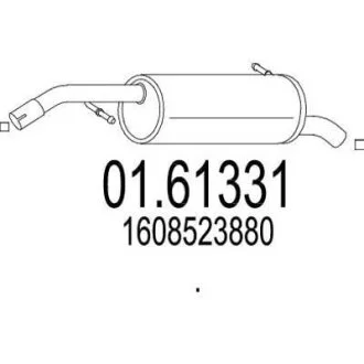 Глушник MTS 01.61331