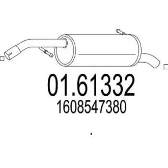 Глушник MTS 01.61332