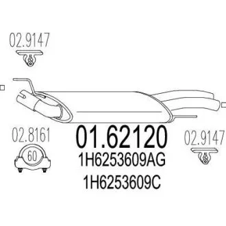 Глушник MTS 01.62120