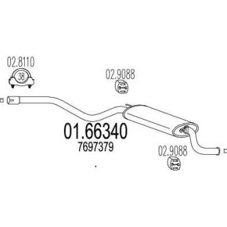 Глушник MTS 01.66340