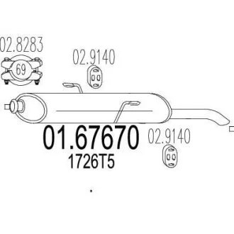 Глушник MTS 01.67670