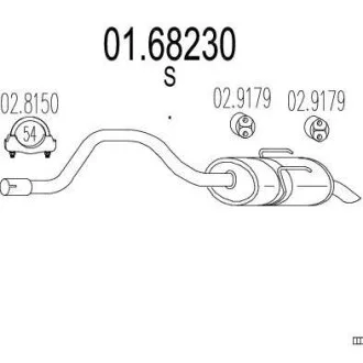 Глушник MTS 01.68230