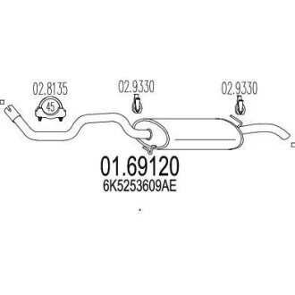 Глушник MTS 01.69120