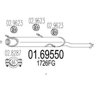 Глушник MTS 01.69550