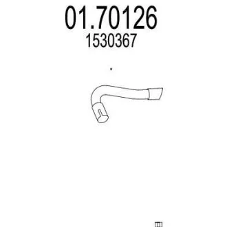 Вихлопна труба MTS 01.70126