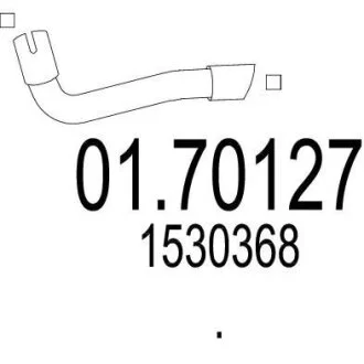 Вихлопна труба MTS 01.70127