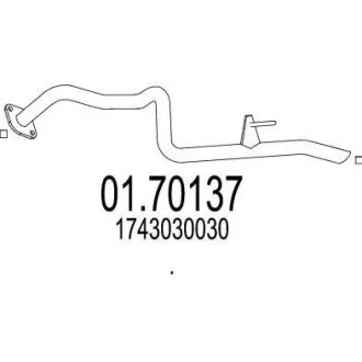 Вихлопна труба MTS 01.70137
