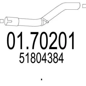 Вихлопна труба MTS 01.70201