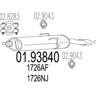 Глушник MTS 01.93840