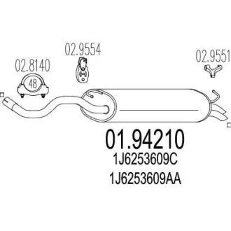 Глушник MTS 01.94210