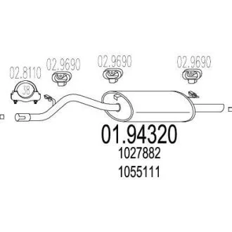 Глушник MTS 01.94320