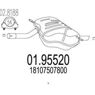 Глушник MTS 01.95520