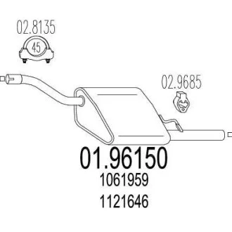 Глушник MTS 01.96150