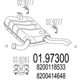Глушник MTS 01.97300
