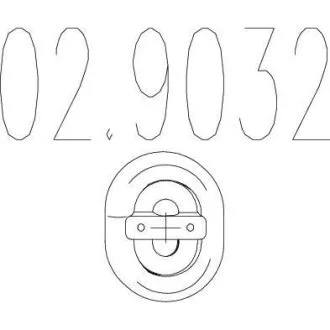 Гумовий елемент кріплення (Резиновый элемент крепления выхлопной системы) MTS 02.9032