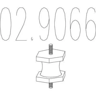 Кронштейн випускної системи MTS 02.9066