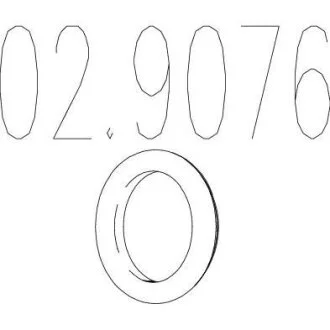 Гумовий елемент кріплення (Резиновый элемент крепления выхлопной системы) MTS 02.9076