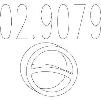 Гумовий елемент кріплення (Резиновый элемент крепления выхлопной системы) MTS 02.9079