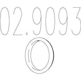 Гумовий елемент кріплення (Резиновый элемент крепления выхлопной системы) MTS 02.9093