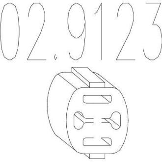 Гумовий елемент кріплення MTS 02.9123