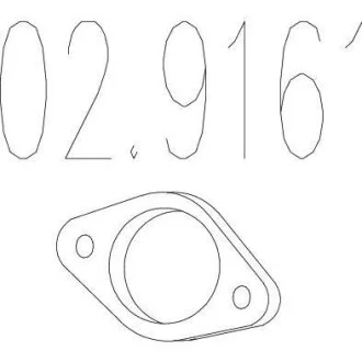 Монтажне кільце (Монтажное кольцо выхлопной системы) MTS 02.9161