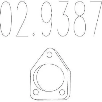 Монтажне кільце (Монтажное кольцо выхлопной системы) MTS 02.9387