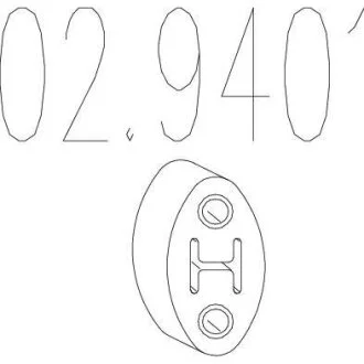 Гумовий елемент кріплення MTS 02.9401