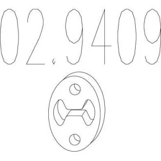 Гумовий елемент кріплення MTS 02.9409