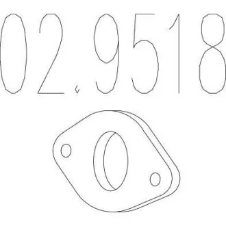 Монтажне кільце (Монтажное кольцо выхлопной системы) MTS 02.9518