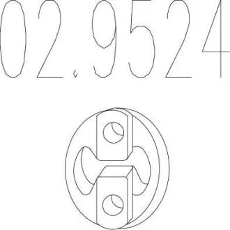 Гумовий елемент кріплення MTS 02.9524