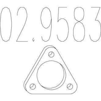 Монтажне кільце (Монтажное кольцо выхлопной системы) MTS 02.9583