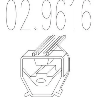 Гумовий елемент кріплення MTS 02.9616