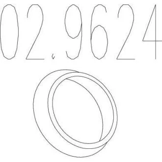 Прокладка выхлопной трубы MTS 02.9624