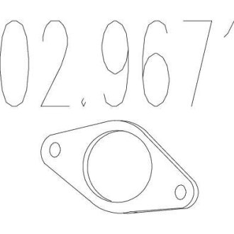 Монтажне кільце (Монтажное кольцо выхлопной системы) MTS 02.9671