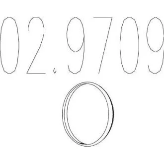 Монтажне кільце (Монтажное кольцо выхлопной системы) MTS 02.9709