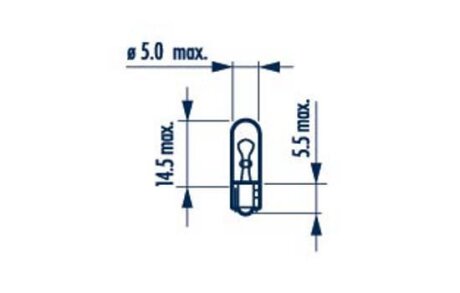 W1,2W 12V 1,2W W2X4,6d matt |WEDGEBASE LAMPS| 10шт NARVA 17032