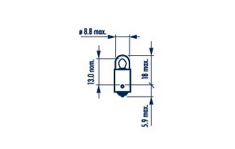 170533000 T2W 12V 2W BA9s |CONTROL LAMPS| (10шт) NARVA 17053