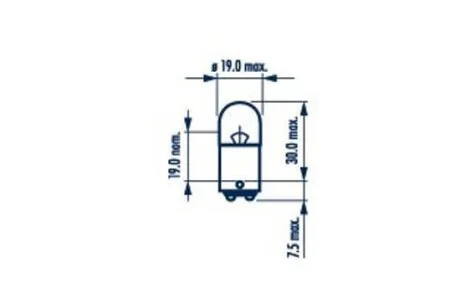 171823000 Лампа R5W 24V 5W BA15d |AUXILIARY LAMPS| (10шт) HD NARVA 17182