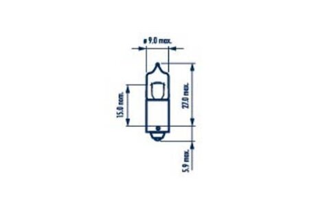 H5W 12V 5W BA9s |MINIATURE HALOGEN LAMPS| 10шт NARVA 17830