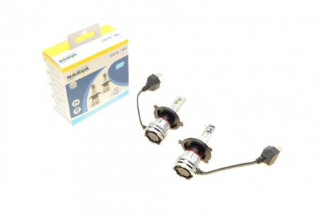 Лампа автомобільна 12/24V H4 24W P43t-8 LED 6500К світлодіодна комплект 2шт NARVA 180323000