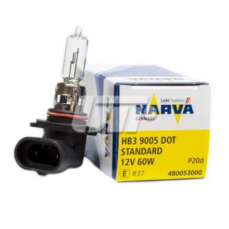 480054000 Лампа HB3 12/12,8V 60/65W P20d (блістер 1 шт.) HALOGEN NARVA 48005