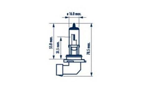 480064000 Лампа HB4 12/12,8V 50/55W P22d (блістер 1 шт.) HALOGEN NARVA 48006