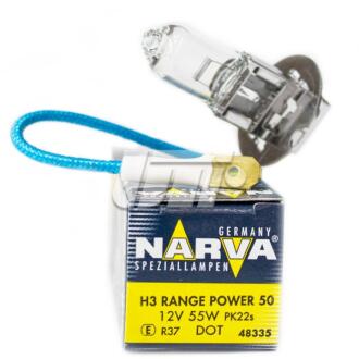 Лампа RANGE POWER 50 12V H3 55W PK22S (картон) (1 шт.) NARVA 48335