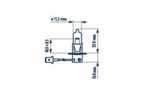 Лампа STANDARD 24V H3 70W PK22s (картон) (1 шт.) NARVA 48700