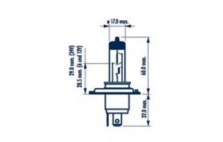 488813000 Лампа H4 12V 60/55W P43t 12V NARVA 48881