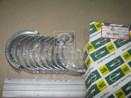 Вкладиші корінні +0.25mm (к-кт на мотор) 4G63 до 1997 MS1827A-025 NDC MS-1827A.025